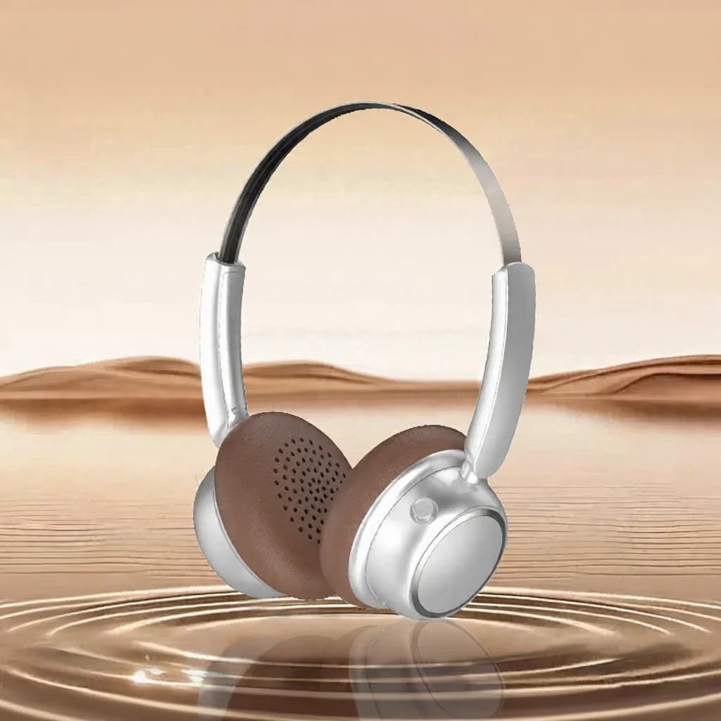 Retro-tyyliset langattomat Bluetooth-kuulokkeet metallipannalla ja pitkällä akunkestolla