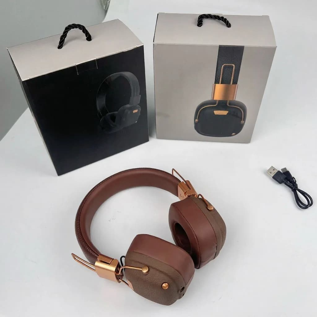 Retro-tyyliset langattomat Bluetooth-kuulokkeet EQ-äänitiloilla