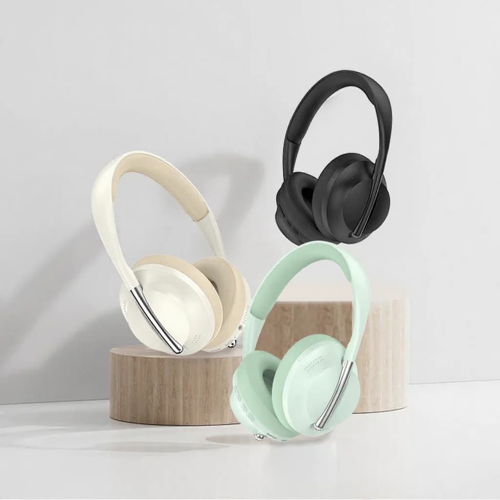 Langattomat over-ear-kuulokkeet TF-korttipaikalla ja AUX-tulolla