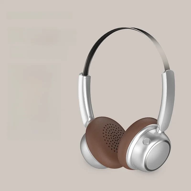 Retro-tyyliset langattomat Bluetooth-kuulokkeet metallipannalla ja pitkällä akunkestolla