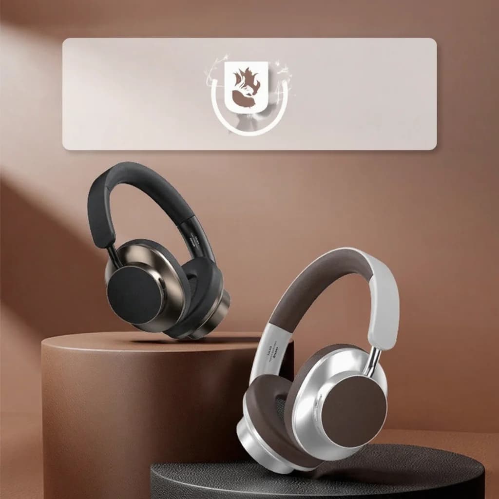 Retro langattomat Bluetooth-kuulokkeet FM-radiolla ja TF-korttipaikalla
