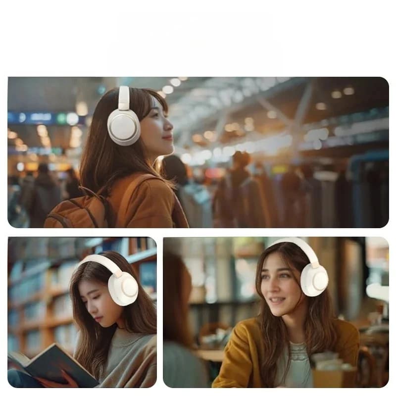 Aktiivisella melunvaimennuksella varustetut langattomat Bluetooth-stereokuulokkeet