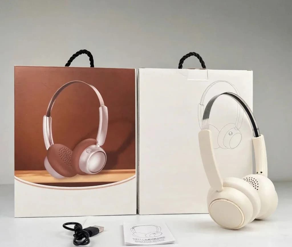 Retro-ylikorvakuulokkeet langattomalla yhteydellä, FM-radio ja Bluetooth 5.4