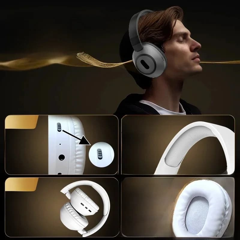 Langattomat Bluetooth-ylikorvakuulokkeet pitkällä akun kestolla