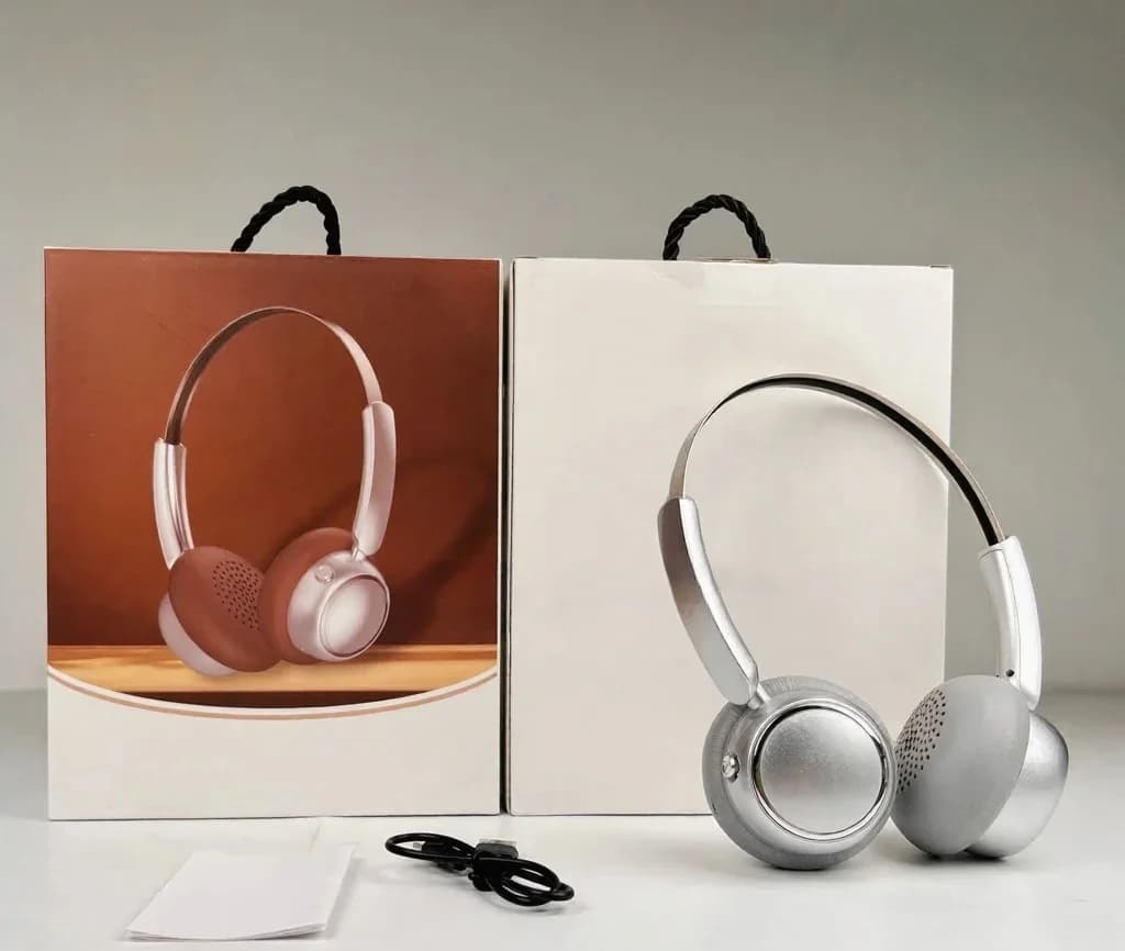 Retro-ylikorvakuulokkeet langattomalla yhteydellä, FM-radio ja Bluetooth 5.4