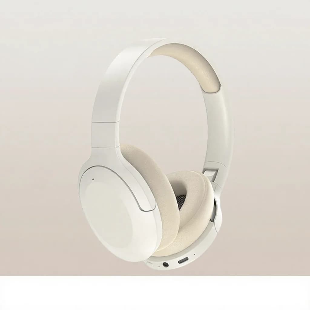 Wireless Over-Ear Bluetooth Headphones with Low Latency and Long Battery