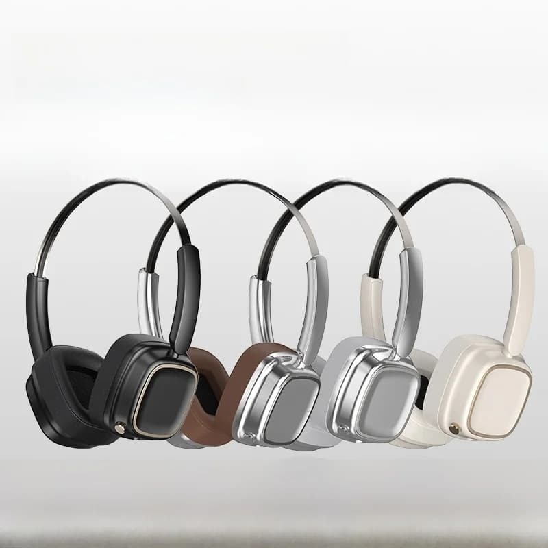 Langattomat retro-kuulokkeet Bluetooth 5.4 stereolla ja mikrofonilla