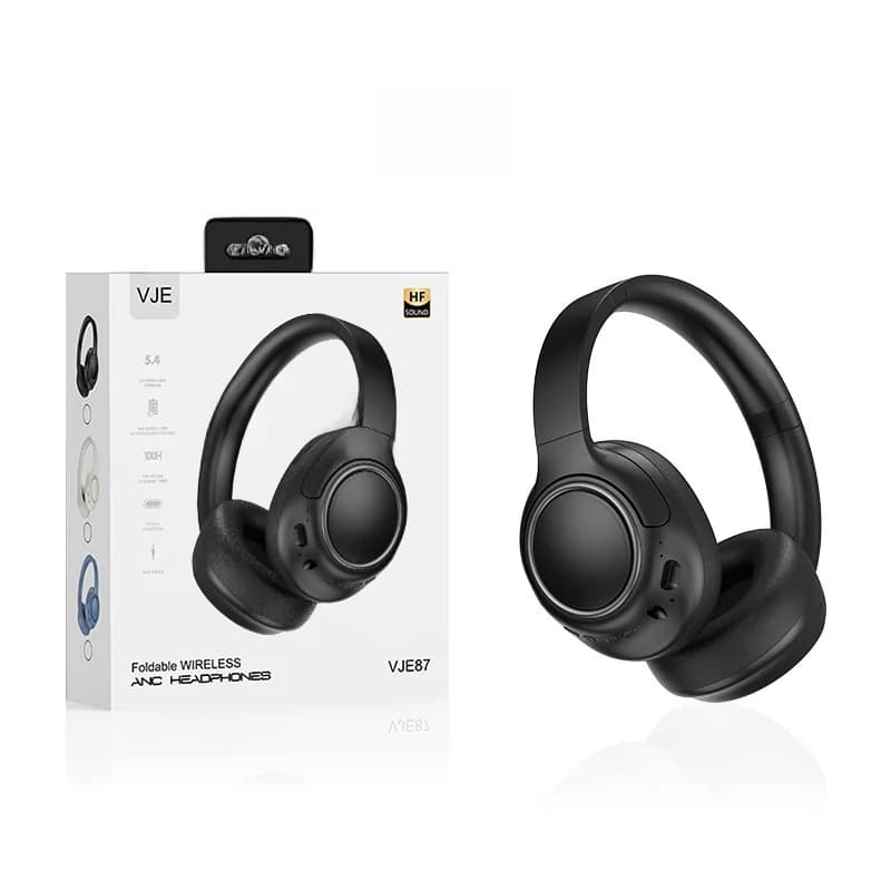 Langattomat over-ear-kuulokkeet melunvaimennuksella ja pitkällä akun kestolla