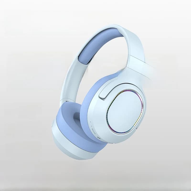 Langattomat Bluetooth-kuulokkeet LED-valoilla ja FM-radiolla