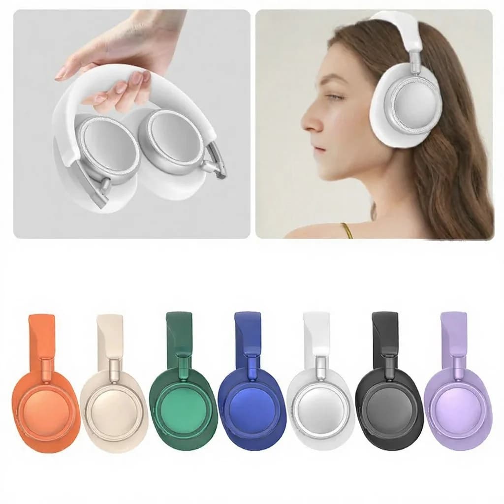 Korvanpäälliset langattomat Bluetooth-kuulokkeet syvällä bassolla ja Type-C-latauksella