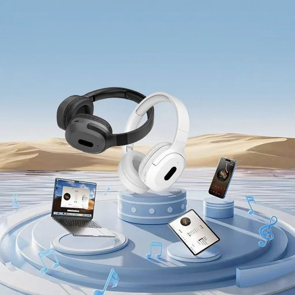 Langattomat ylikorva-Bluetooth-kuulokkeet Type-C-stereo musiikkiin