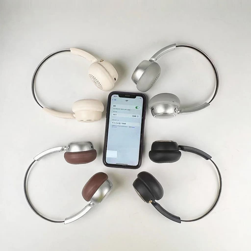 Retro-tyyliset Bluetooth-kuulokkeet, FM-radio ja taittuva muotoilu