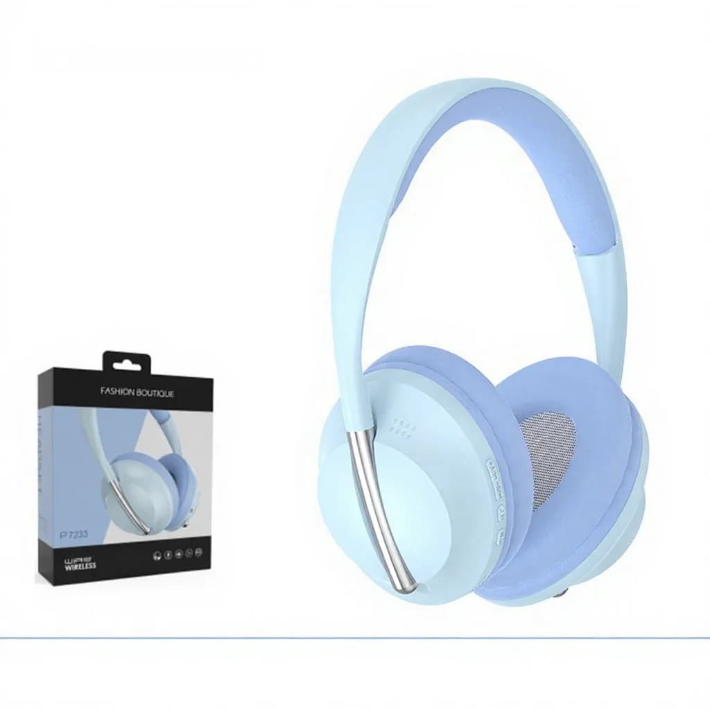 Langattomat over-ear-kuulokkeet TF-korttipaikalla ja AUX-tulolla