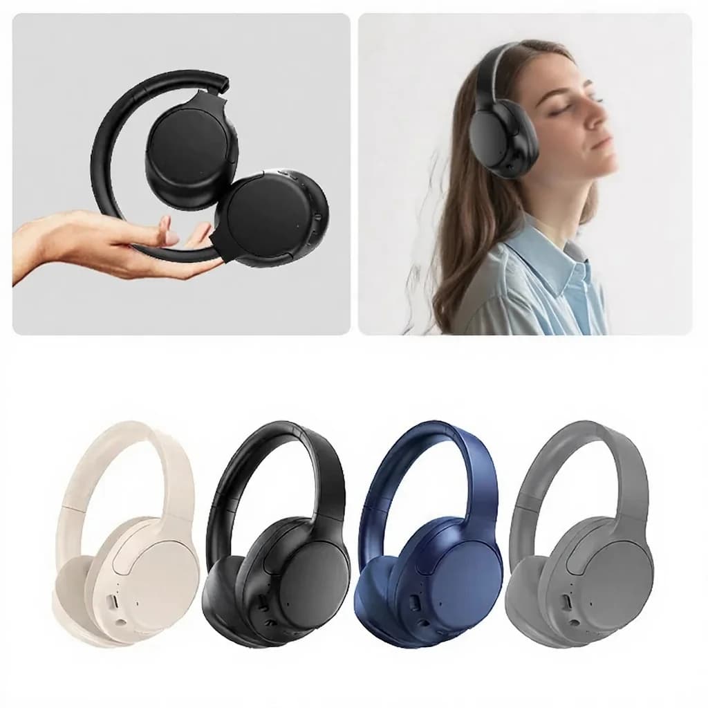 Aktiivisella melunvaimennuksella varustetut langattomat Bluetooth-kuulokkeet, pitkällä akunkestolla
