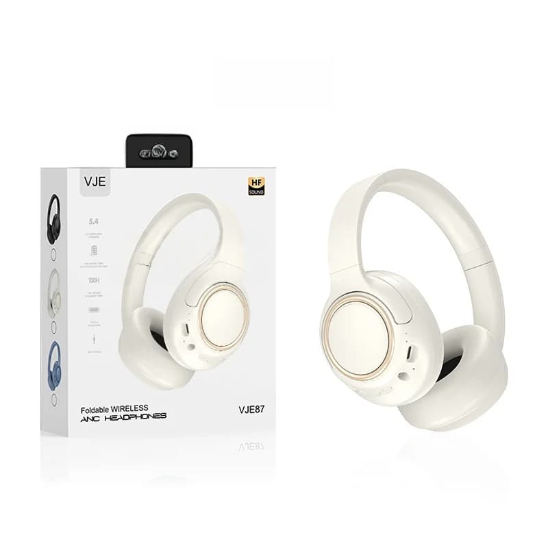 Langattomat over-ear-kuulokkeet melunvaimennuksella ja pitkällä akun kestolla