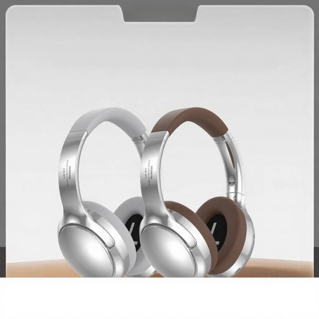 Retro korvanpäälliset Bluetooth-kuulokkeet FM-radiolla ja johdollisella tilalla