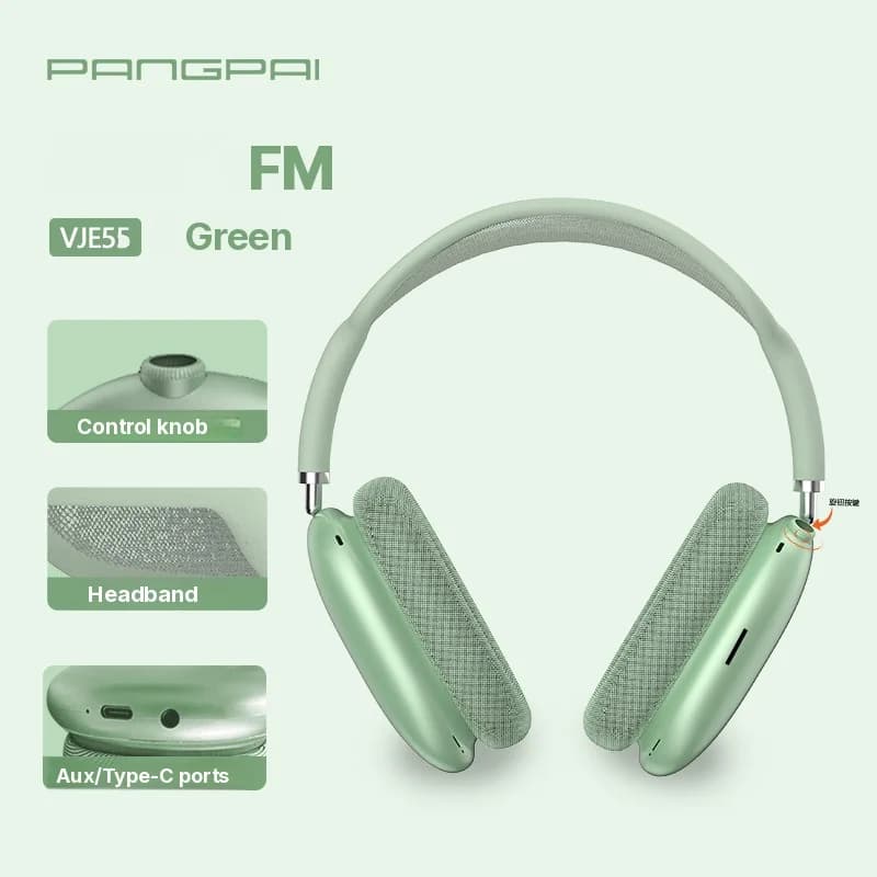 Bluetooth 5.4 -kuulokkeet säätönupilla ja FM-radion