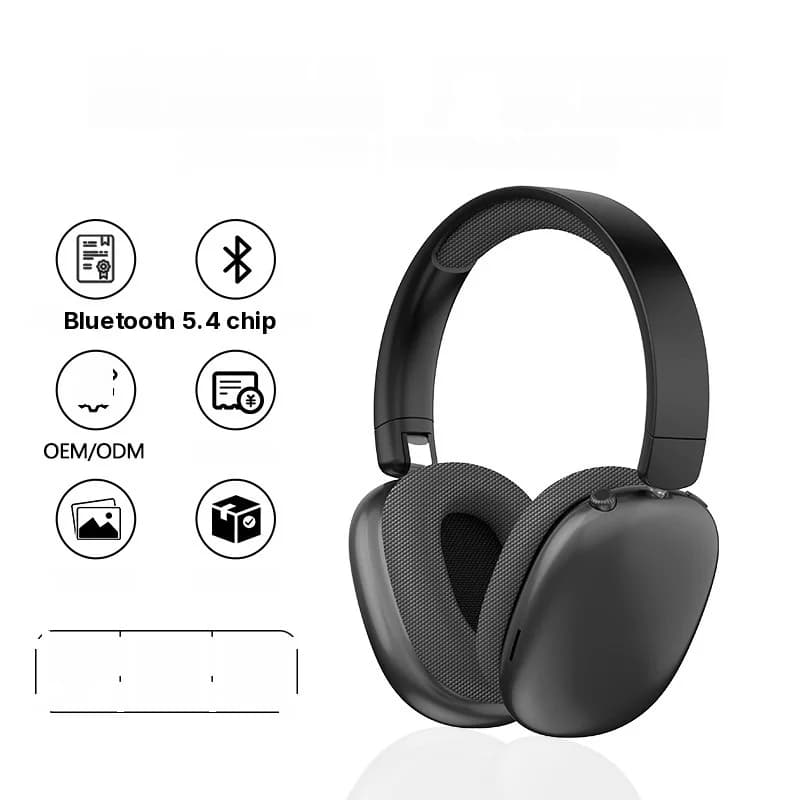 Korvanpäälliset langattomat Bluetooth-kuulokkeet FM-radion ja TF-korttipaikan kanssa