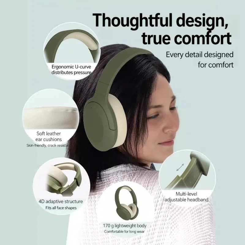 Langattomat Bluetooth-kuulokkeet FM-radiolla ja pitkällä akunkestolla