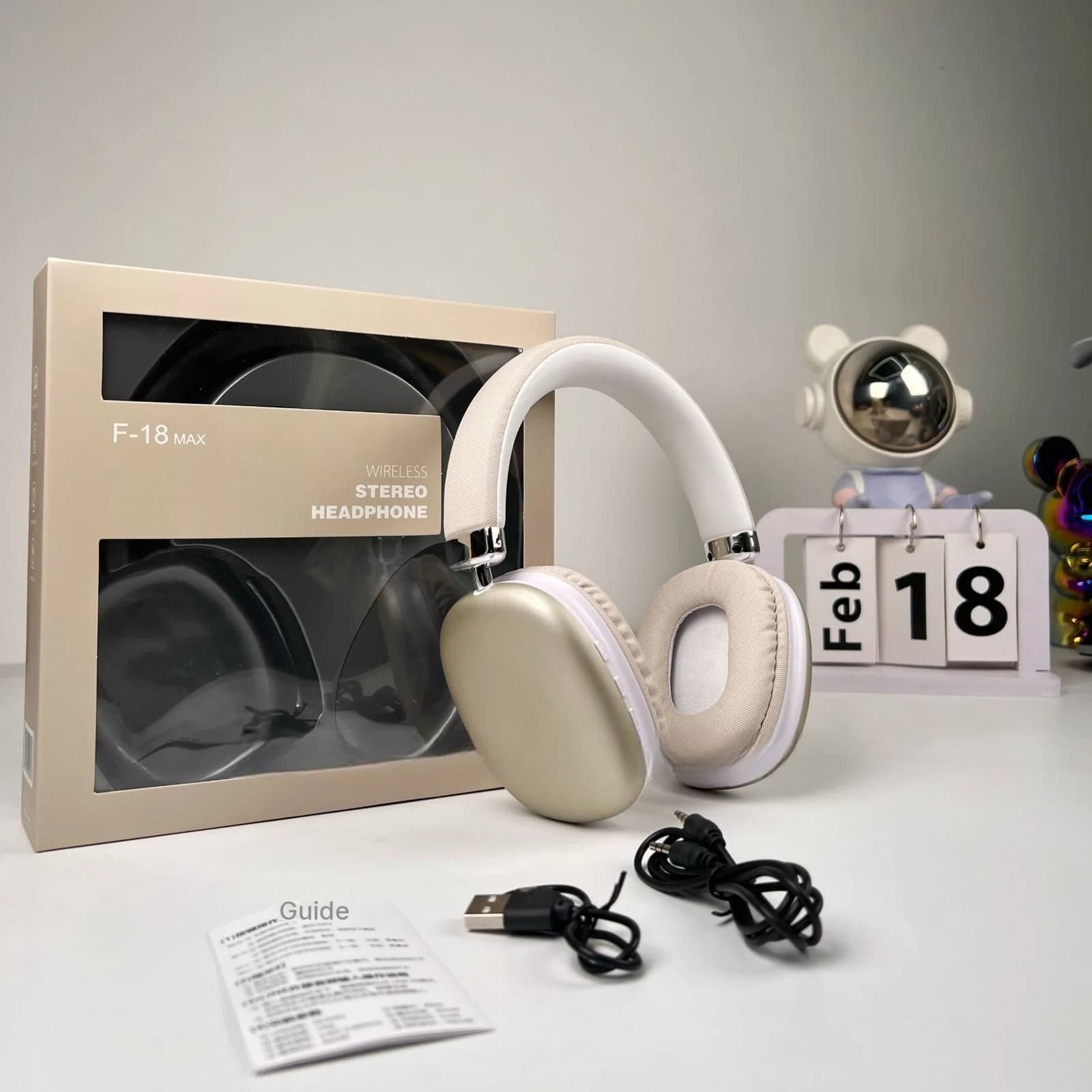 Langattomat over-ear-kuulokkeet Bluetooth 5.4:llä ja pitkällä akulla