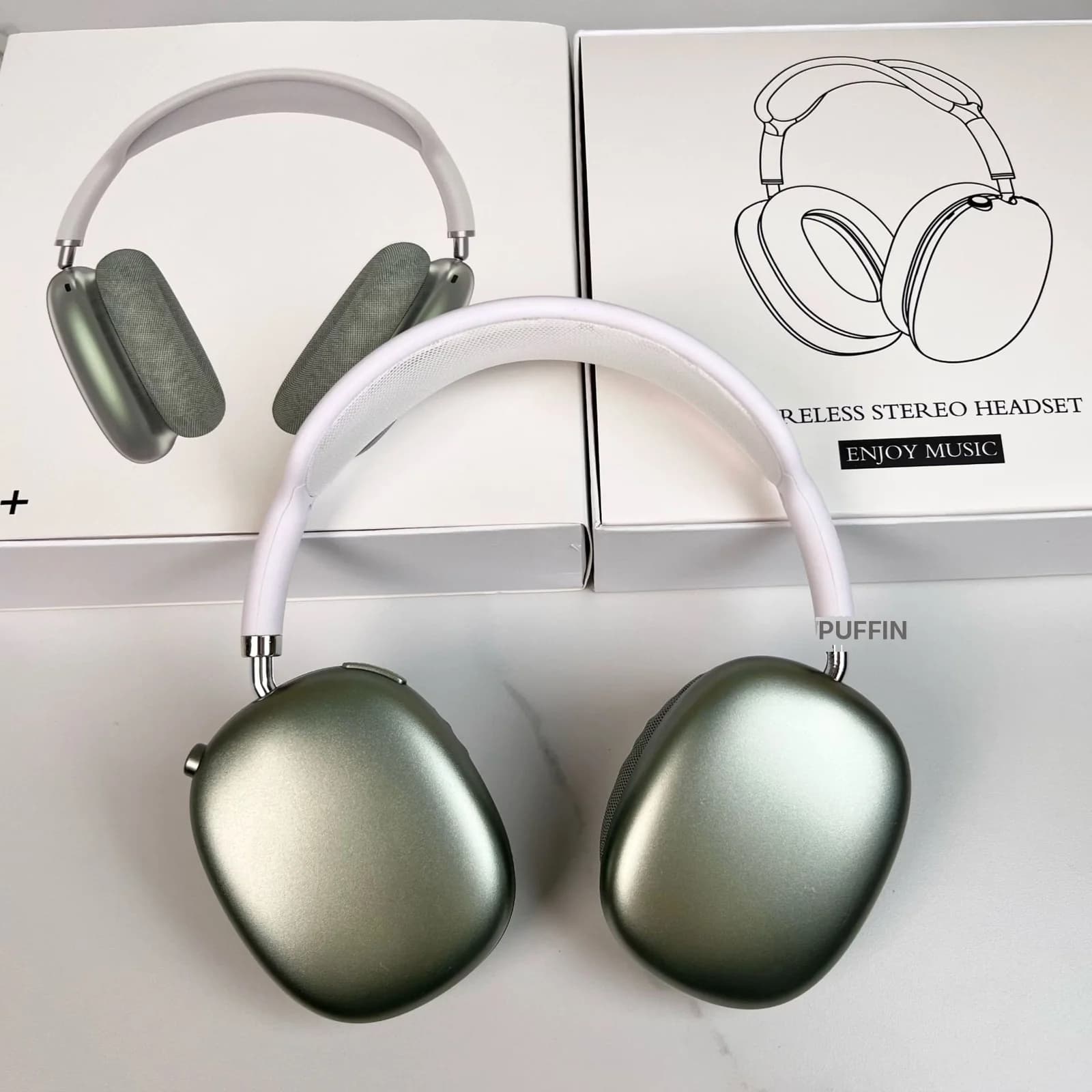 Langattomat Bluetooth-kuulokkeet FM-radion ja TF-korttipaikan kanssa