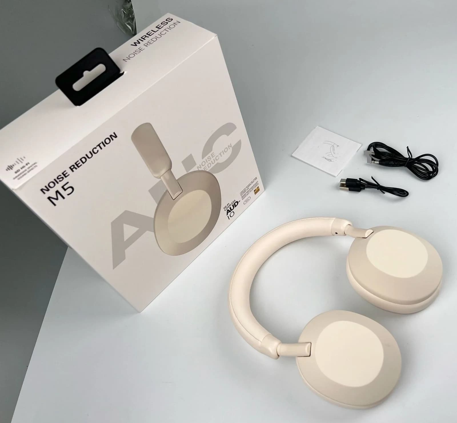 ANC-langattomat Bluetooth-kuulokkeet, korvanpäälliset