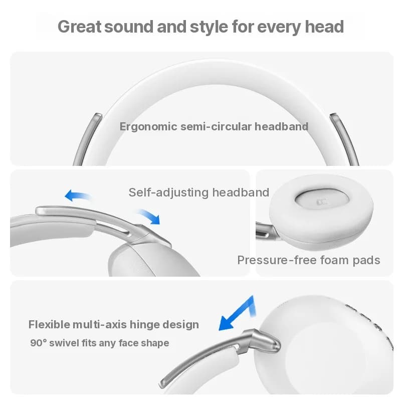 Langattomat Bluetooth-kuulokkeet aktiivisella melunvaimennuksella