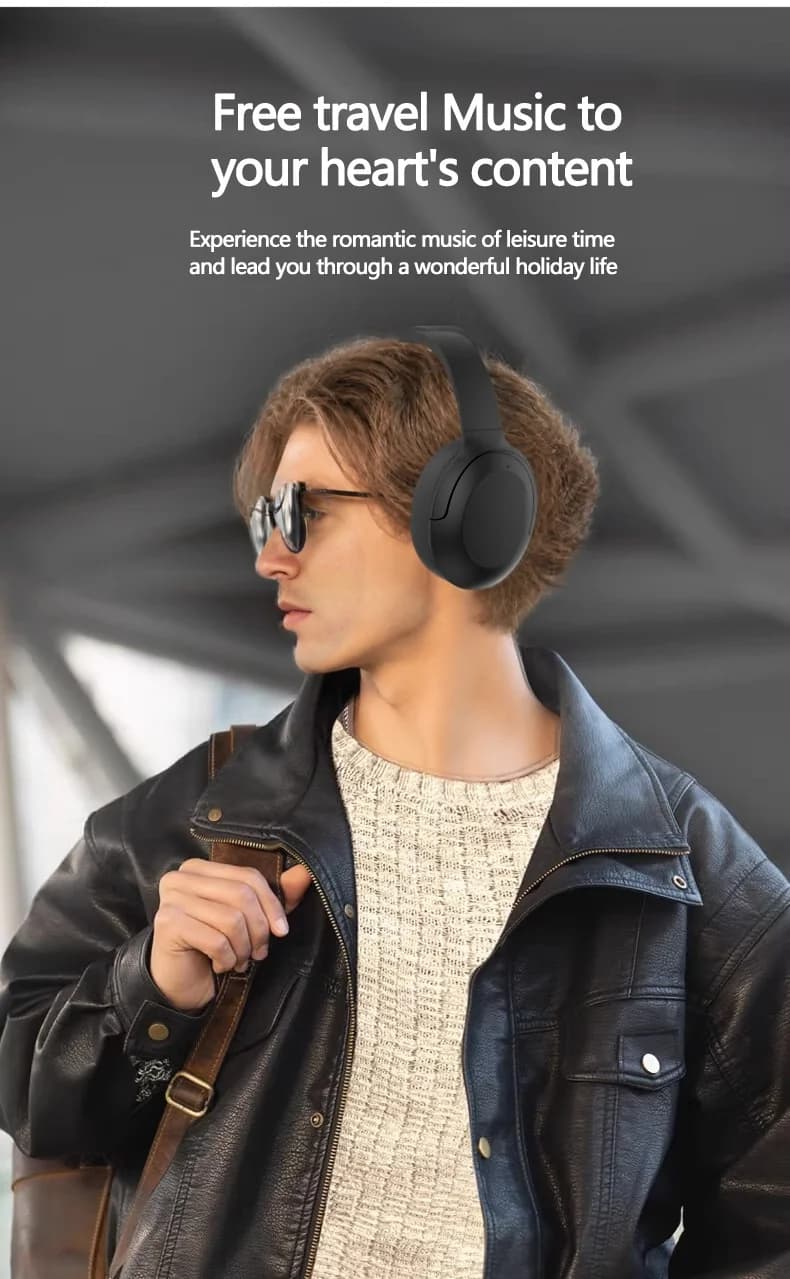 Aktiivisella melunvaimennuksella varustetut Bluetooth-kuulokkeet, langattomat, over-ear, 5.4