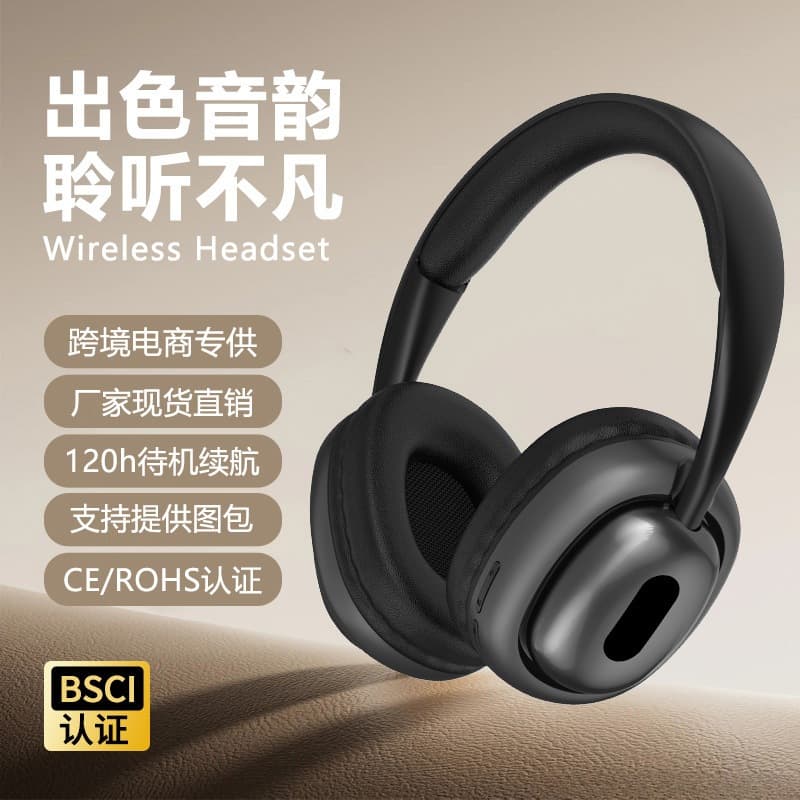 Over-Ear Bluetooth Headphones with FM Radio and TF Card Slot
