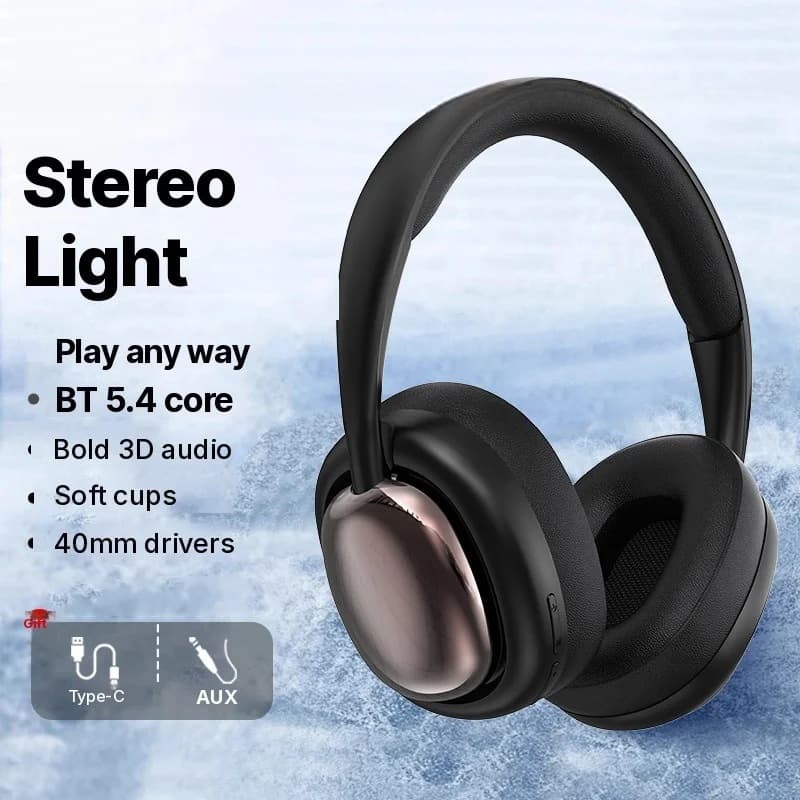 Langattomat Bluetooth-kuulokkeet mikrofonilla ja 40 mm elementeillä